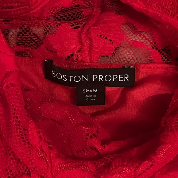 Bracelet-length bell sleeves top with lace and peek-a boo shoulders. - Picture 5 of 5